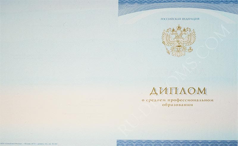 Диплом техникума или колледжа  2014-2026 НОВОГО ОБРАЗЦА 